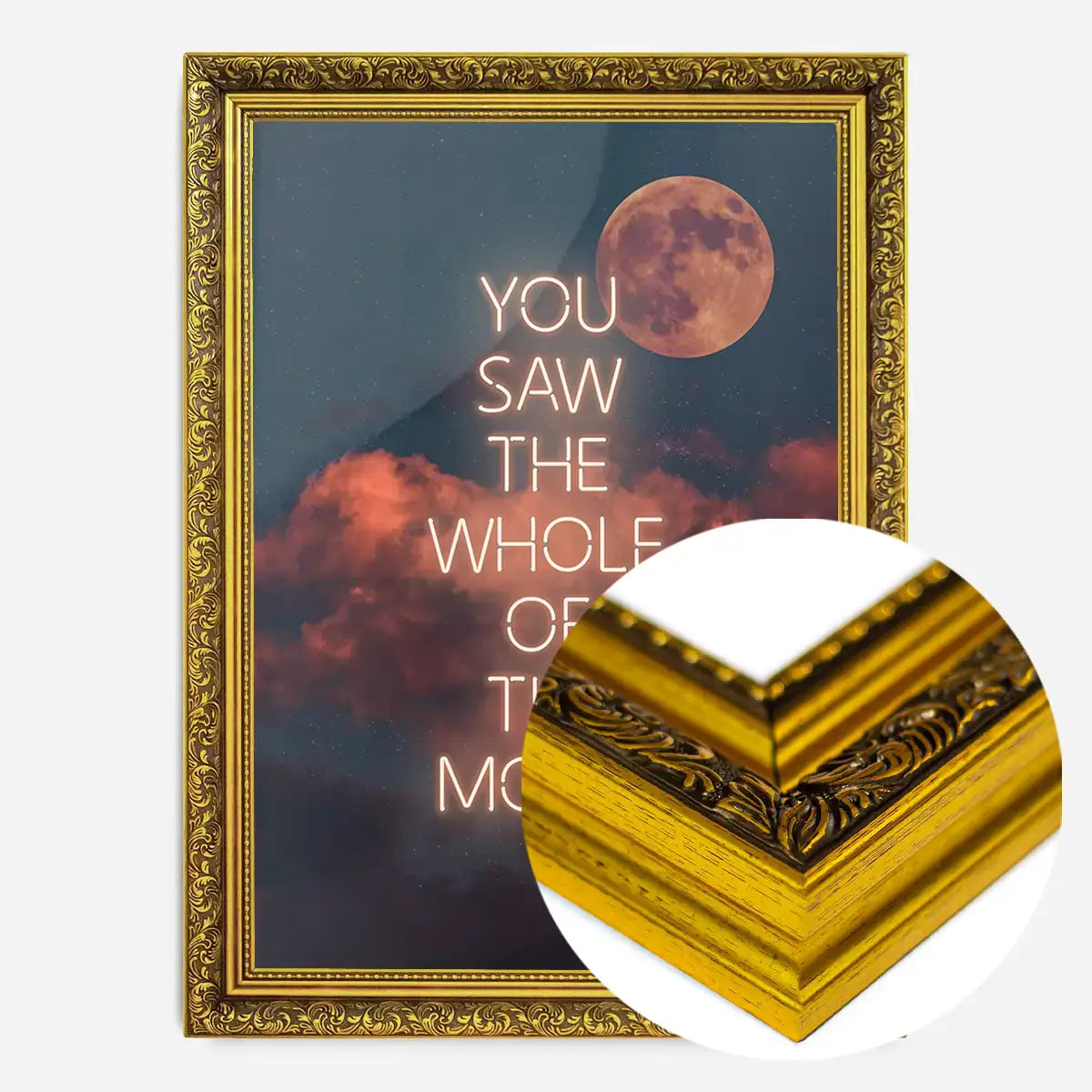 You Saw The Whole Of The Moon Lyrics Print