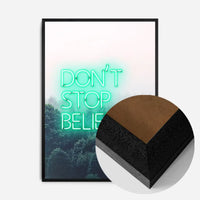 Dont Stop Believing Lyrics Neon Print
