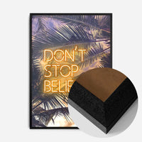 Dont Stop Believing Lyrics Neon Tropical Print