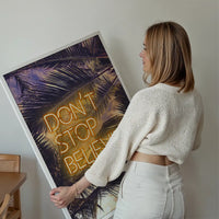 Dont Stop Believing Lyrics Neon Tropical Print