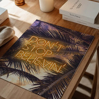 Dont Stop Believing Lyrics Neon Tropical Print