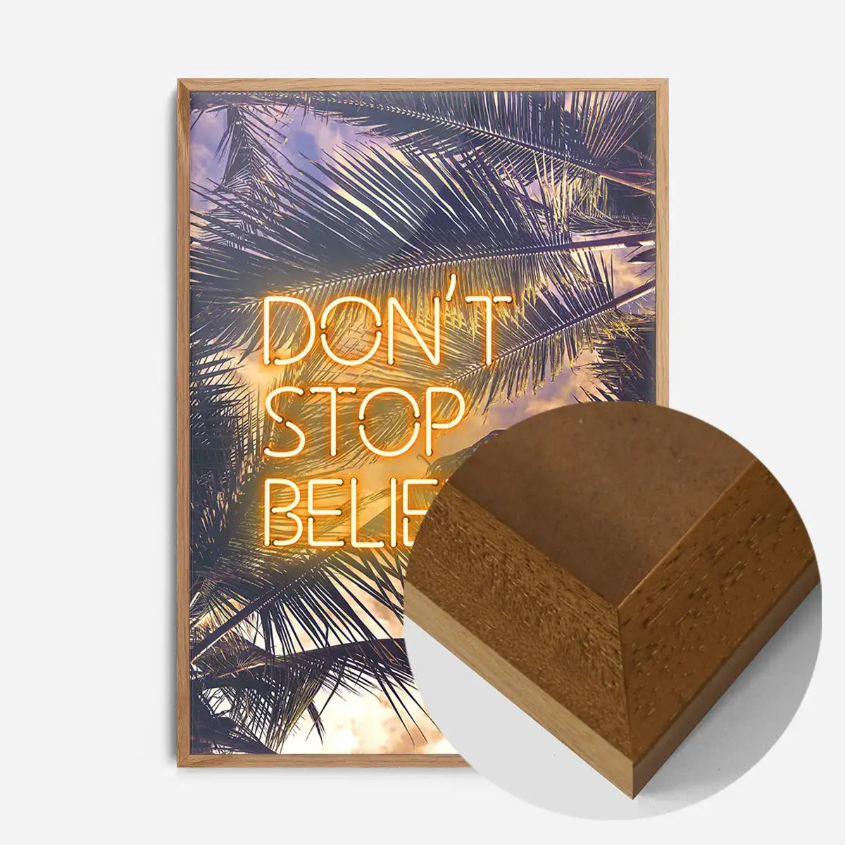 Dont Stop Believing Lyrics Neon Tropical Print