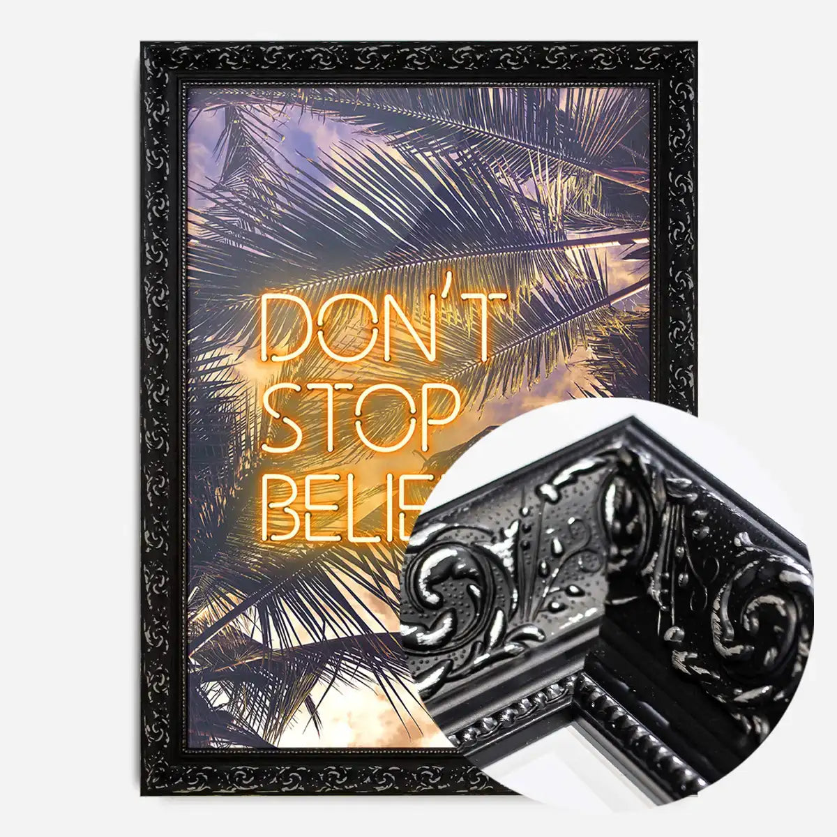 Dont Stop Believing Lyrics Neon Tropical Print