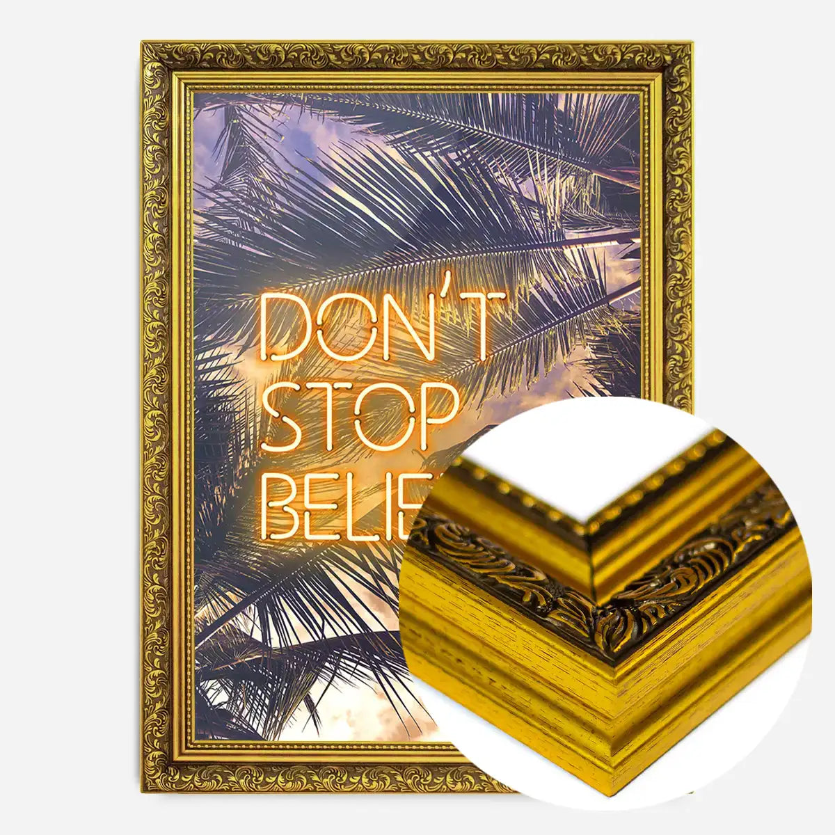 Dont Stop Believing Lyrics Neon Tropical Print