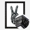 Black Ornate Frame