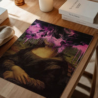 Drippy Mona Lisa Pink Gloop Print