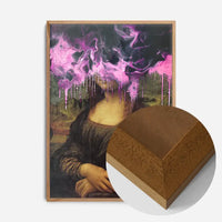 Drippy Mona Lisa Pink Gloop Print