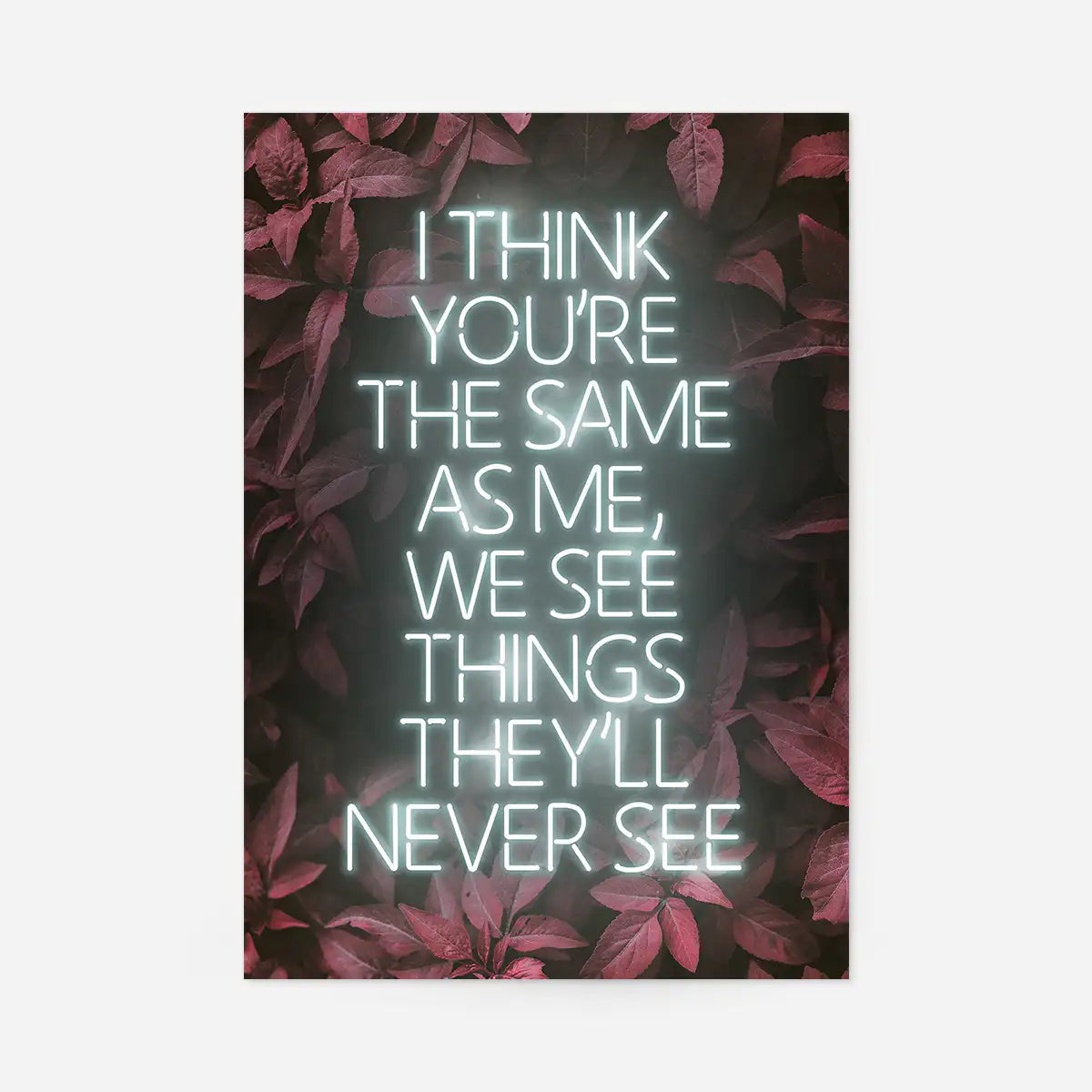 Live Forever Lyrics Print