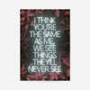 Live Forever Lyrics Print