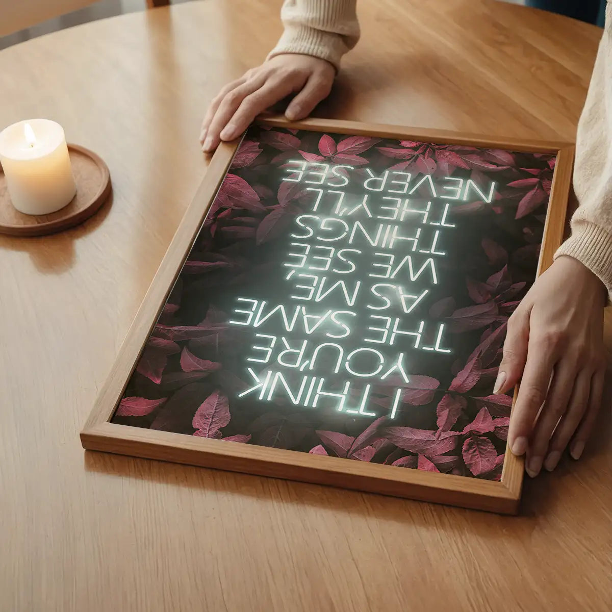 Live Forever Lyrics Print