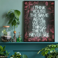 Live Forever Lyrics Print