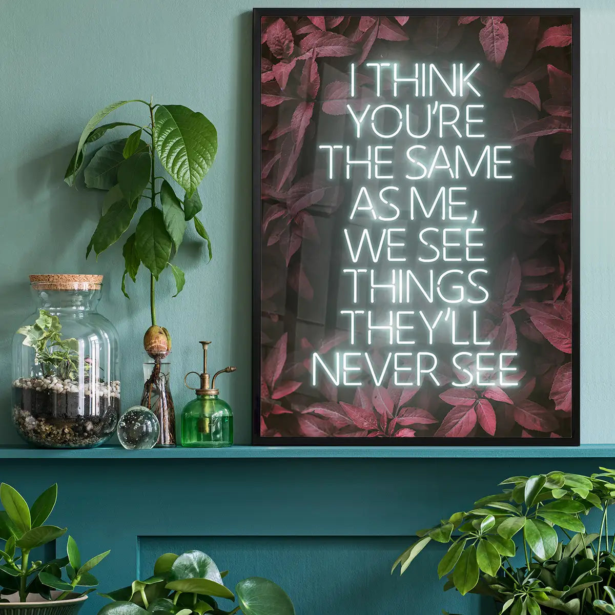 Live Forever Lyrics Print