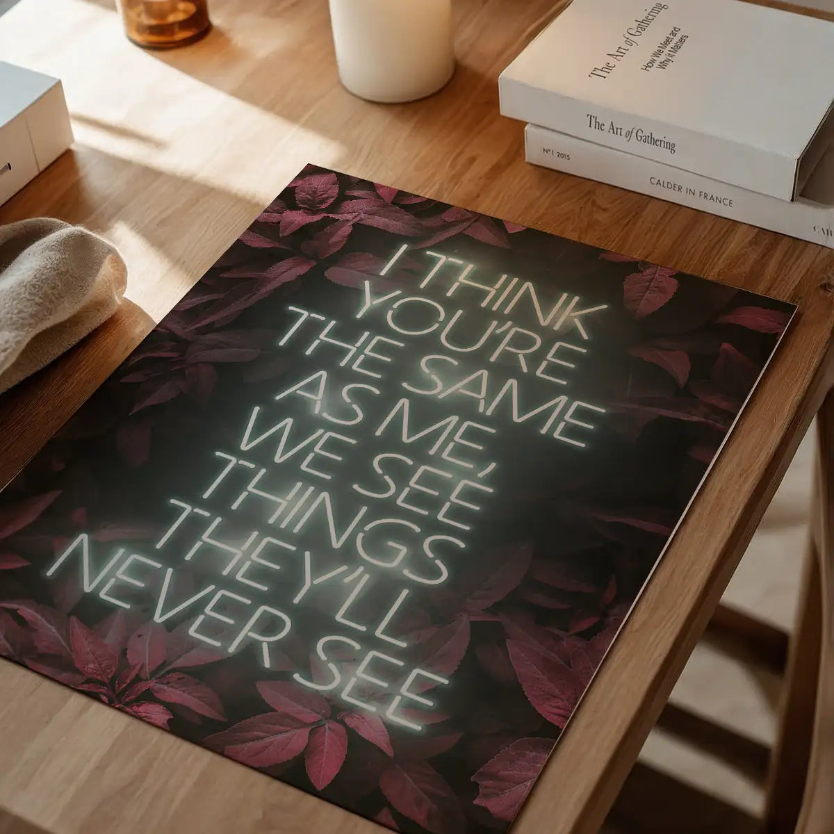 Live Forever Lyrics Print