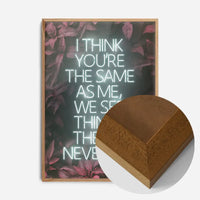 Live Forever Lyrics Print