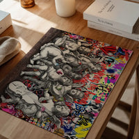 Naughty Cherubs Graffit Art Print