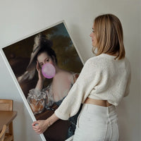 Bubblegum Lady Portrait Print
