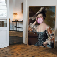 Bubblegum Lady Portrait Print