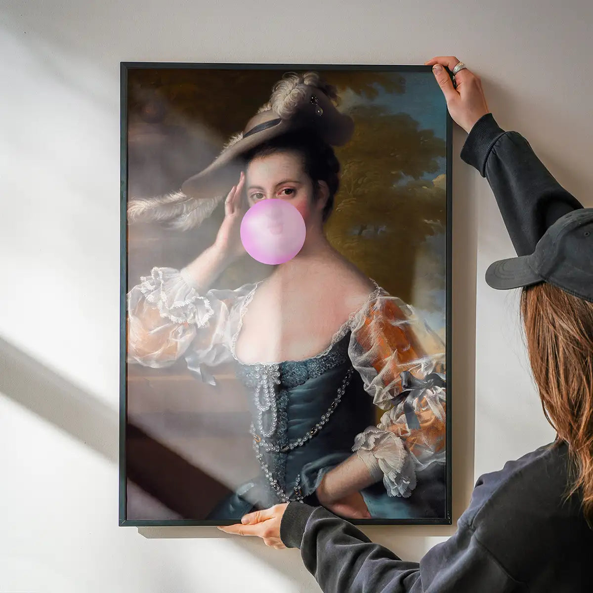 Bubblegum Lady Portrait Print