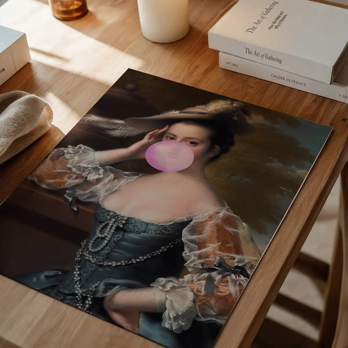 Bubblegum Lady Portrait Print