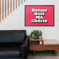 Bonne Nuit Ma Cherie Typography Quote Print