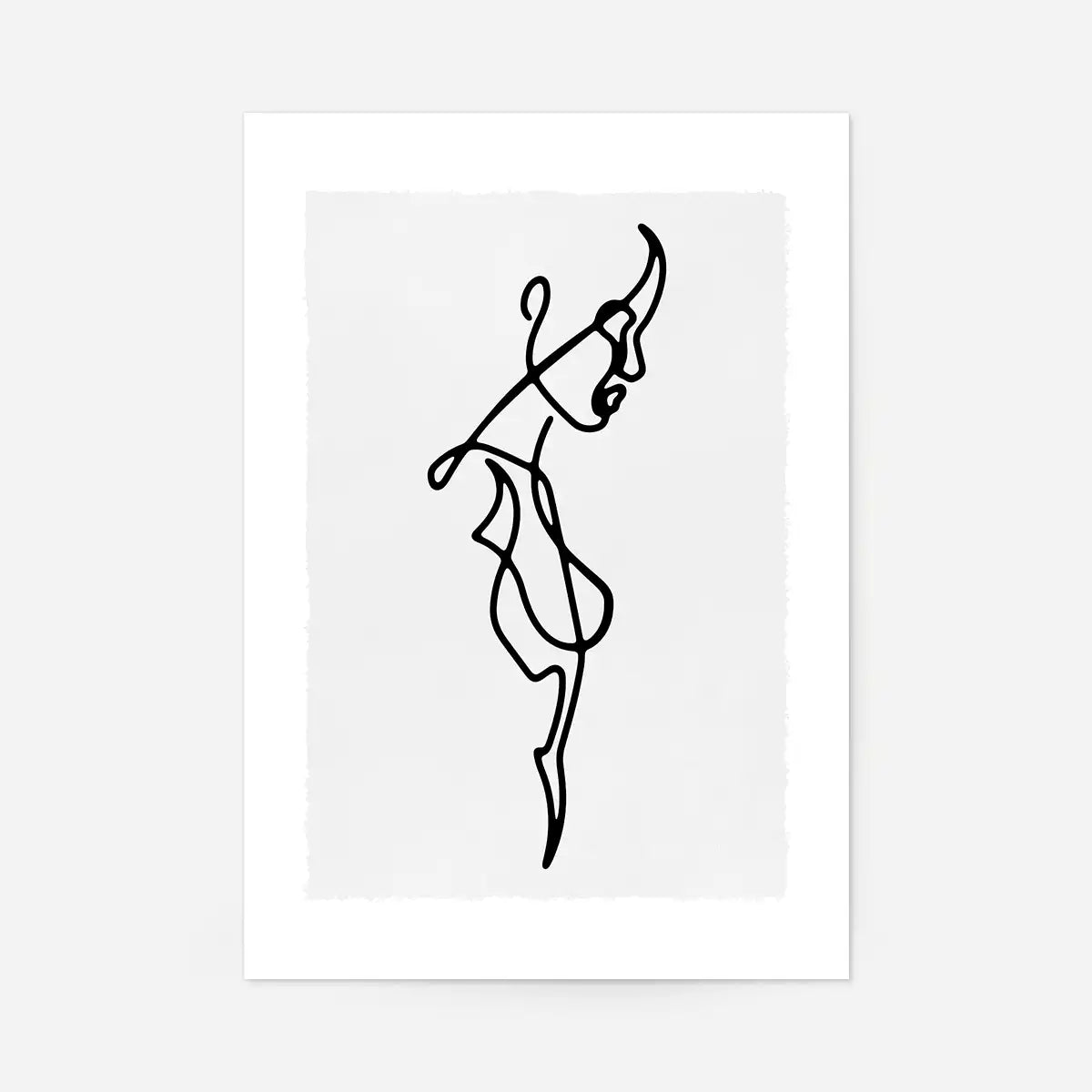 Female Side Study Line Art Print