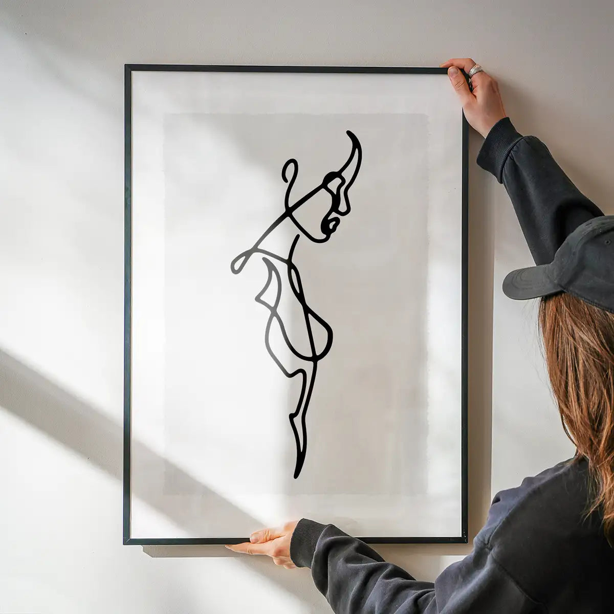 Female Side Study Line Art Print