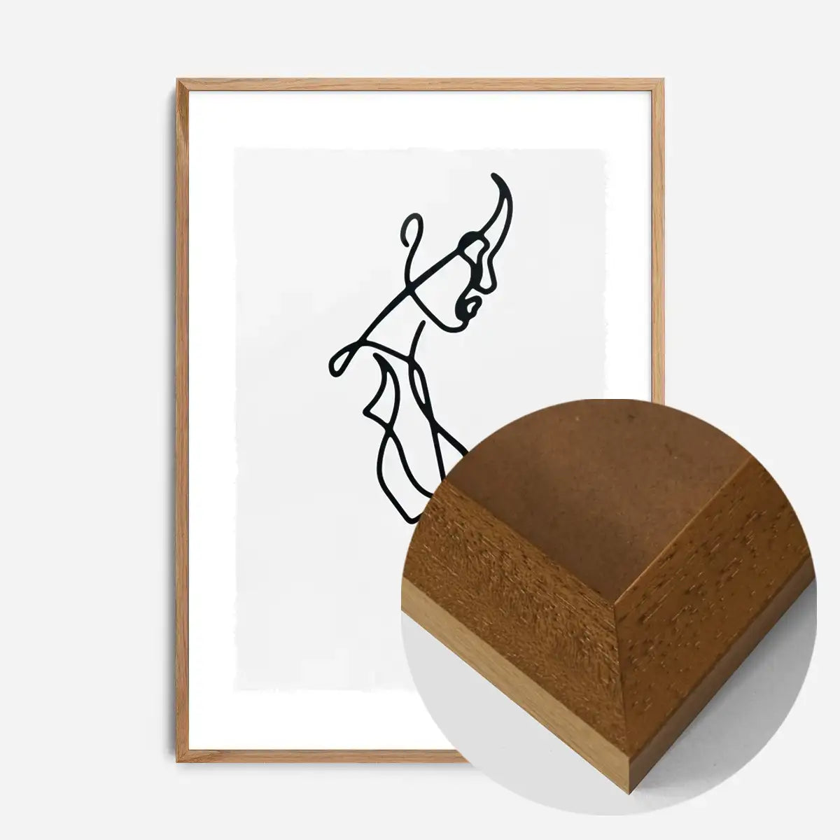 Female Side Study Line Art Print