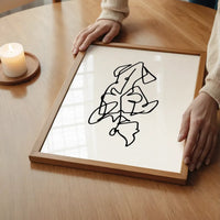 Female Front Study Line Art Print