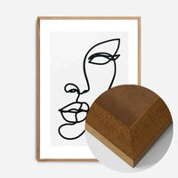 Face Study Line Art Print