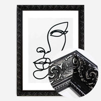 Face Study Line Art Print