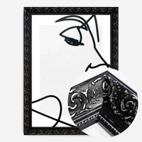 Face Close Up Line Art Print