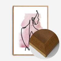 Glancing Watercolour Line Art Print