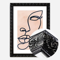 Face Study Line Art Watercolour Print
