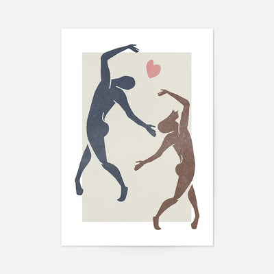 Dancers Watercolour Style Print
