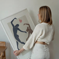Dancers Watercolour Style Print