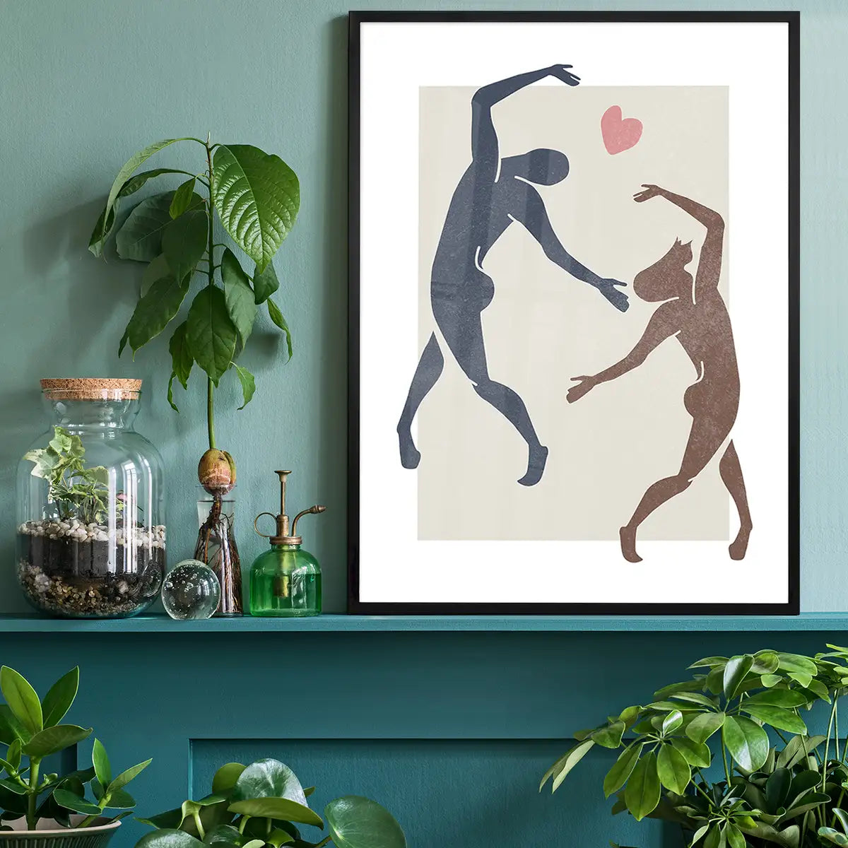 Dancers Watercolour Style Print