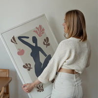 Sitting Woman Watercolour Style Print