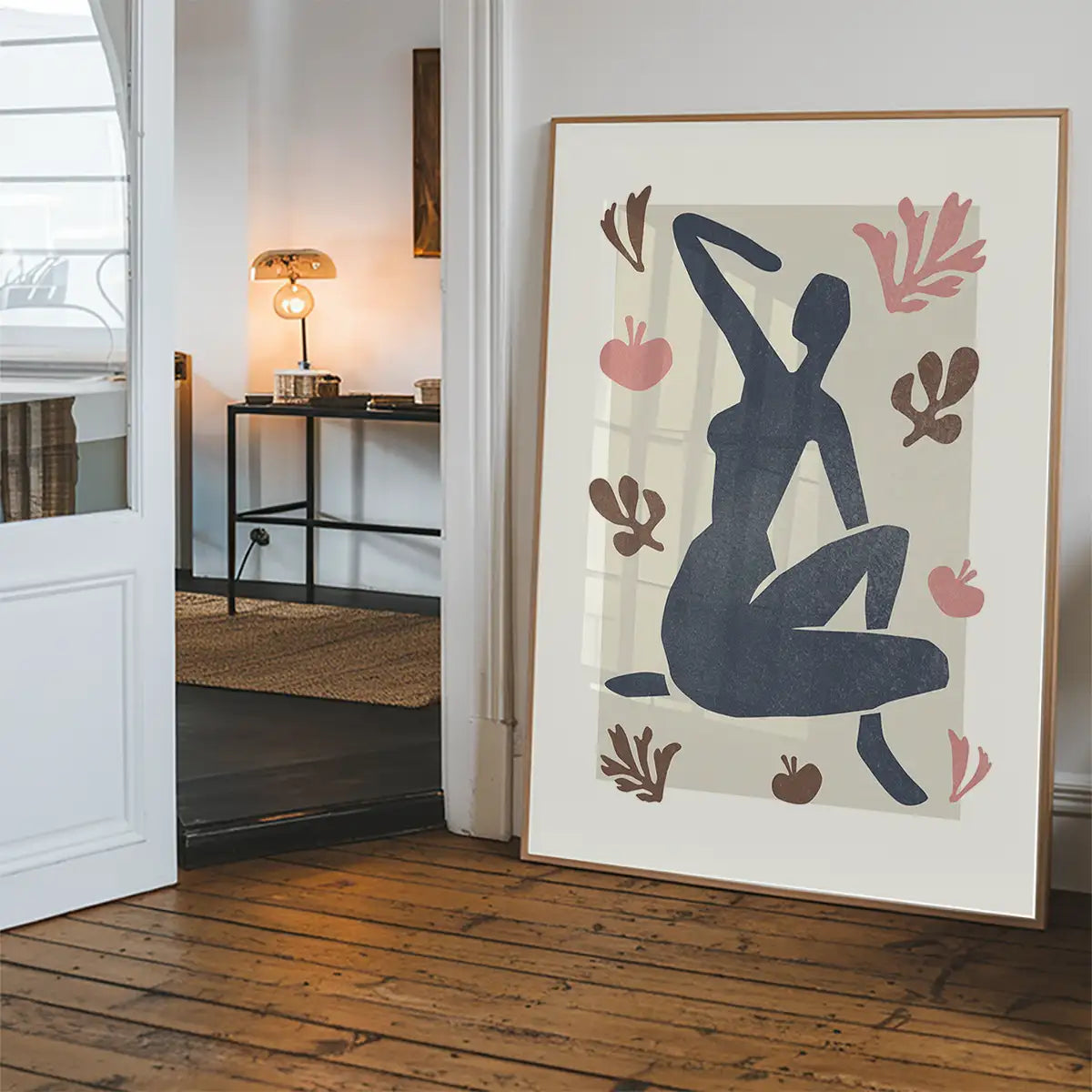 Sitting Woman Watercolour Style Print