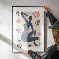 Sitting Woman Watercolour Style Print