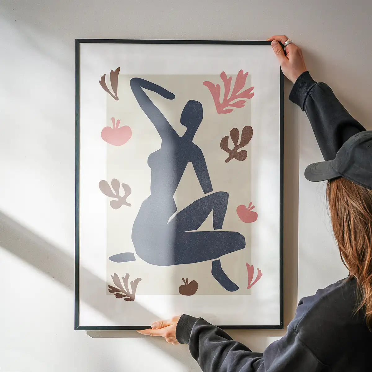 Sitting Woman Watercolour Style Print