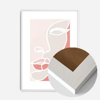 Face Study Block Colours Print