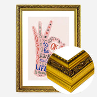 OK Fingers Typography Block Colour Print