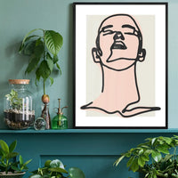 Male Study Line Art Print