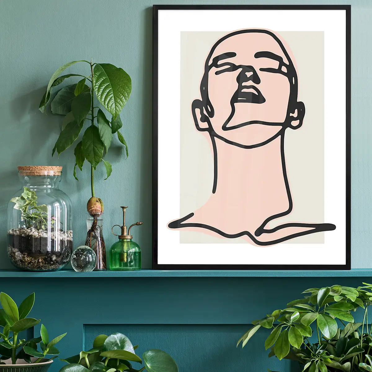 Male Study Line Art Print