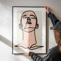 Male Study Line Art Print