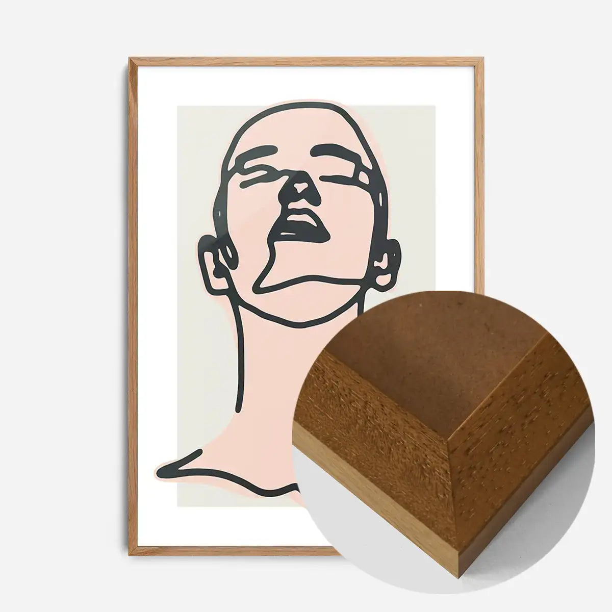 Male Study Line Art Print
