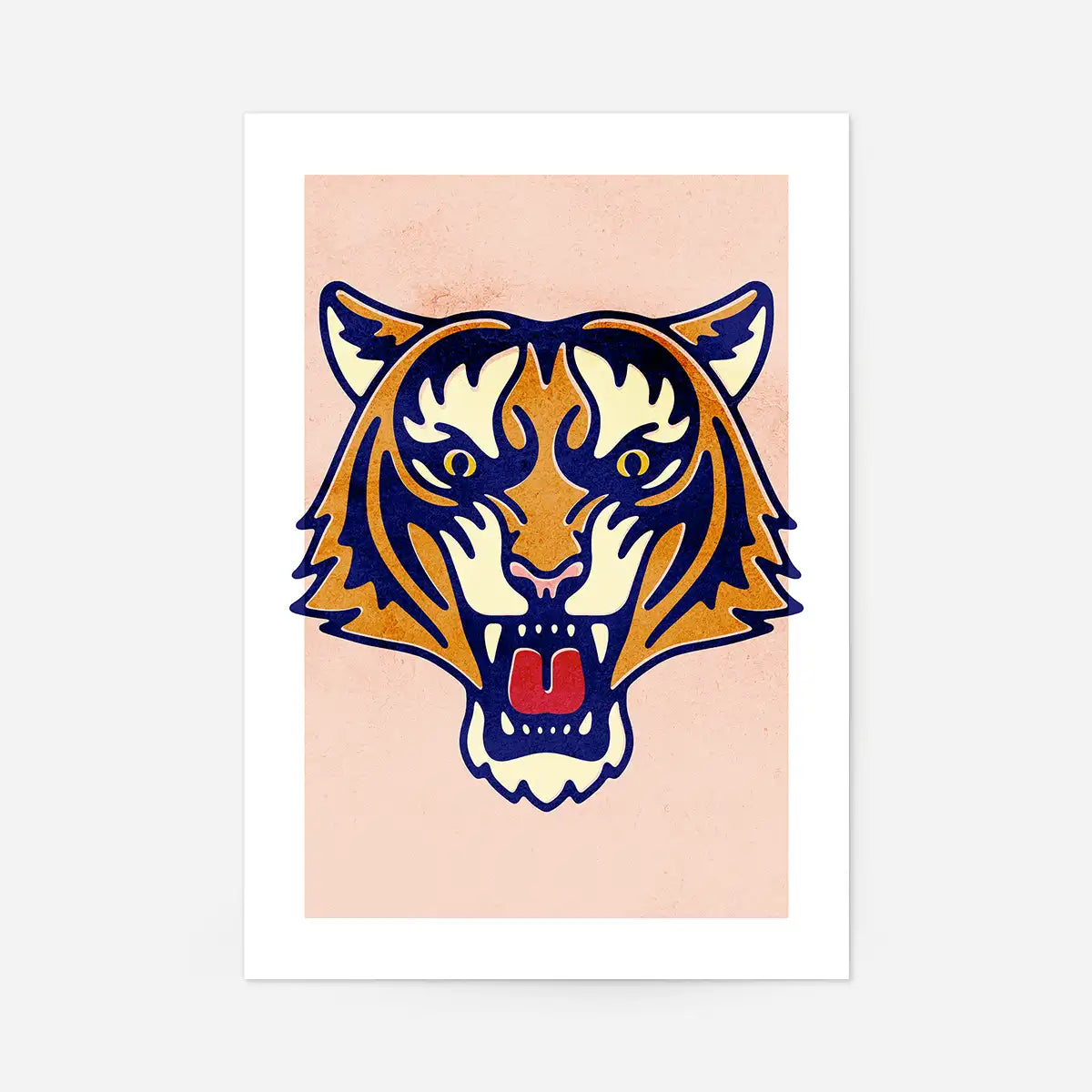 Tiger Animal Portrait Print