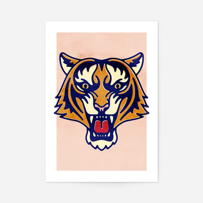 Tiger Animal Portrait Print
