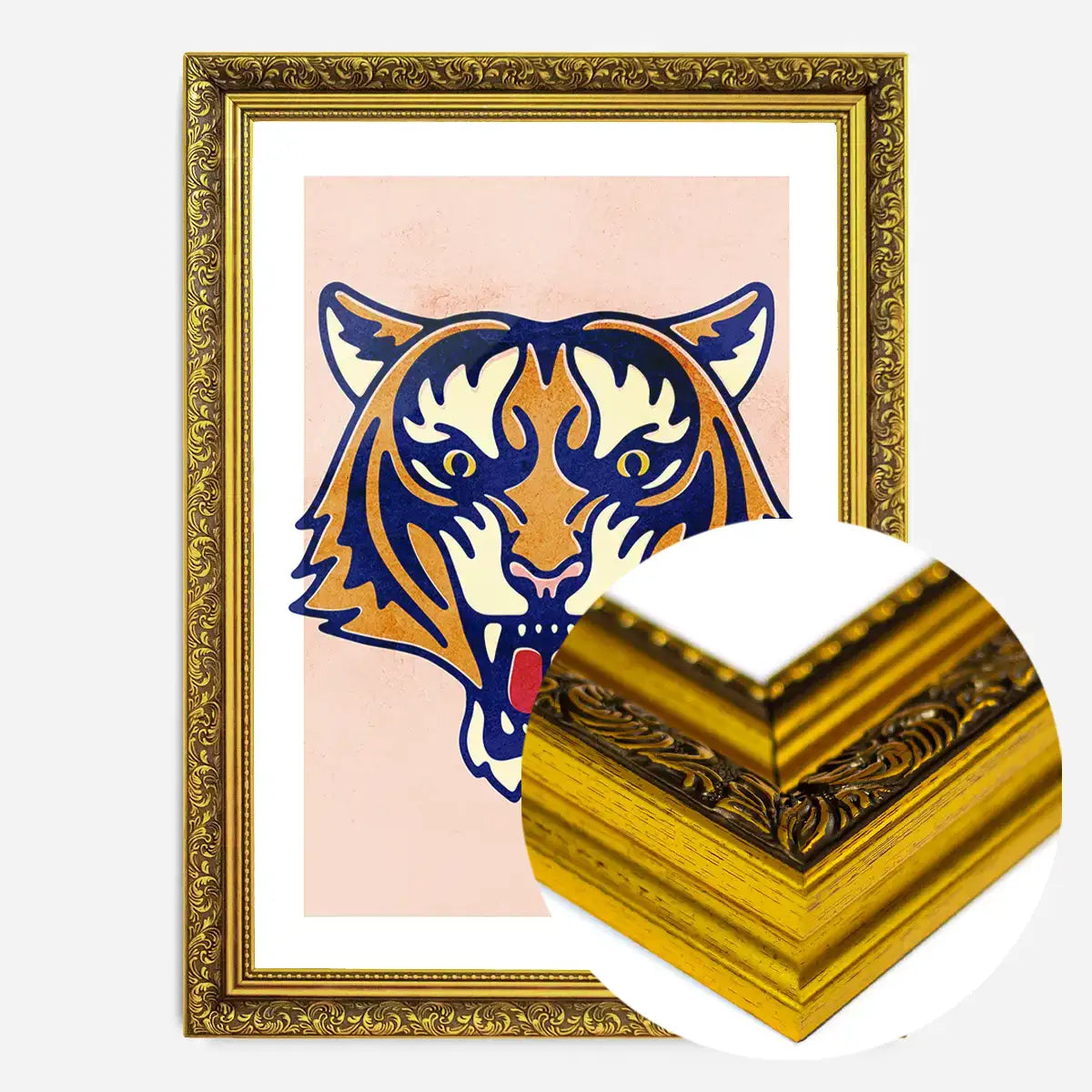Tiger Animal Portrait Print