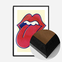 Rock Lips Tongue Print